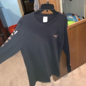 A pink brand, black lo sleeve